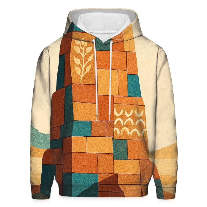 Mosaic Desert Monument pullover hoodies