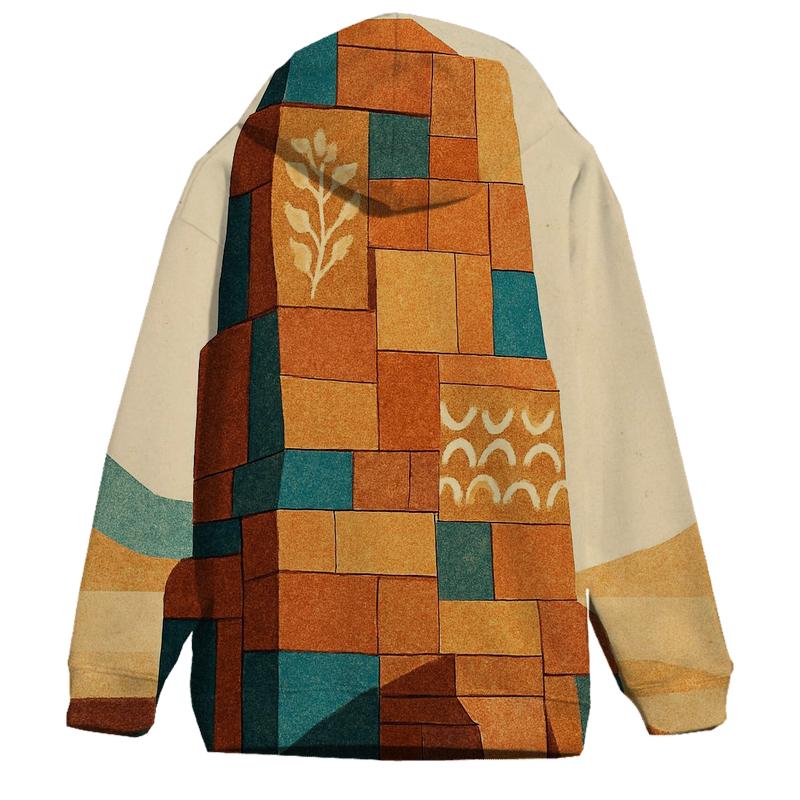 Mosaic Desert Monument pullover hoodies