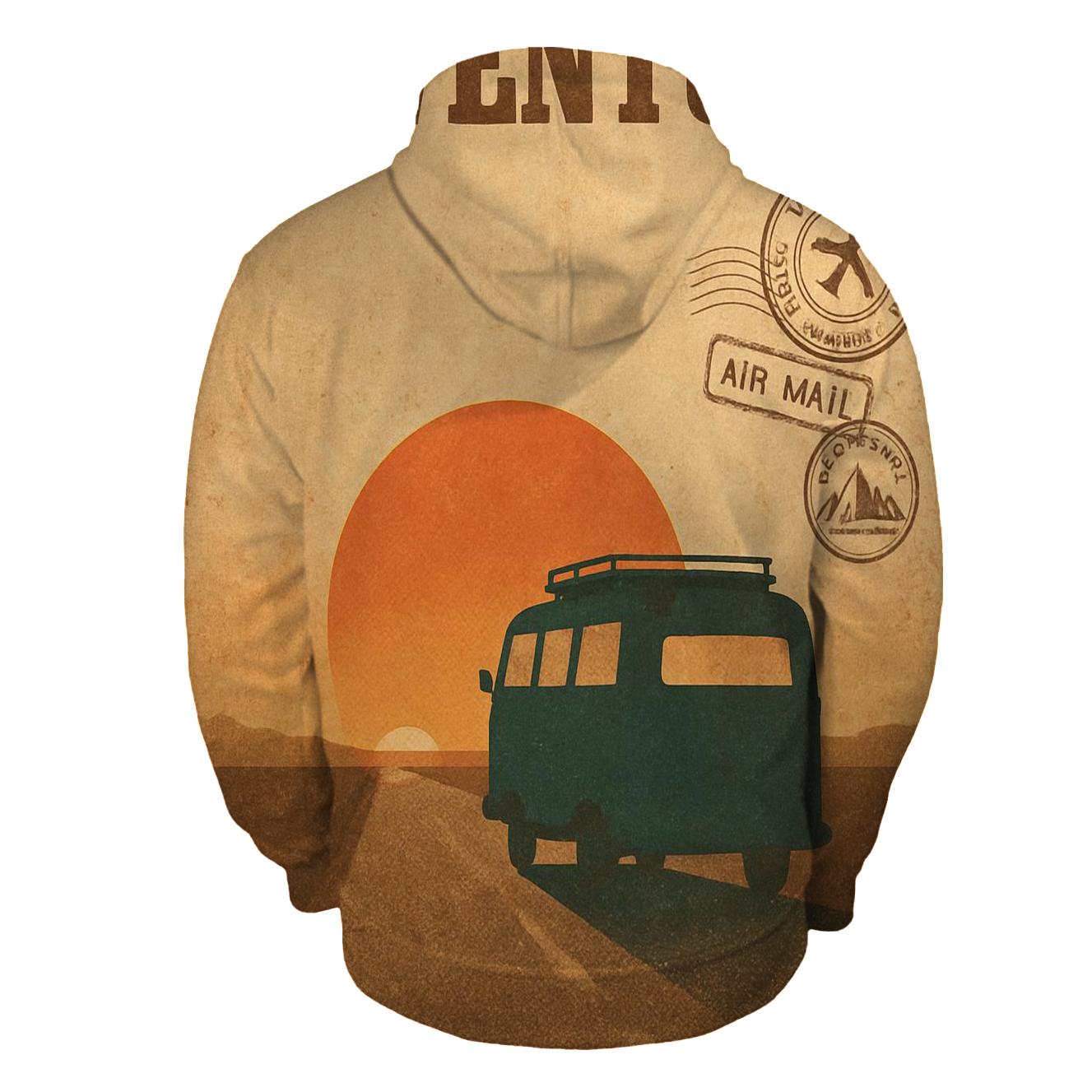 Sunset Roadtrip Poster 1974 premium hoodies