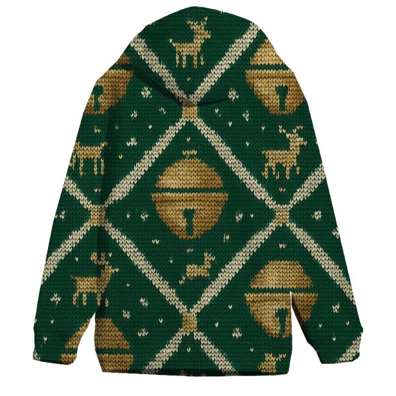 Sleigh Bell Crisscross Design designer hoodies