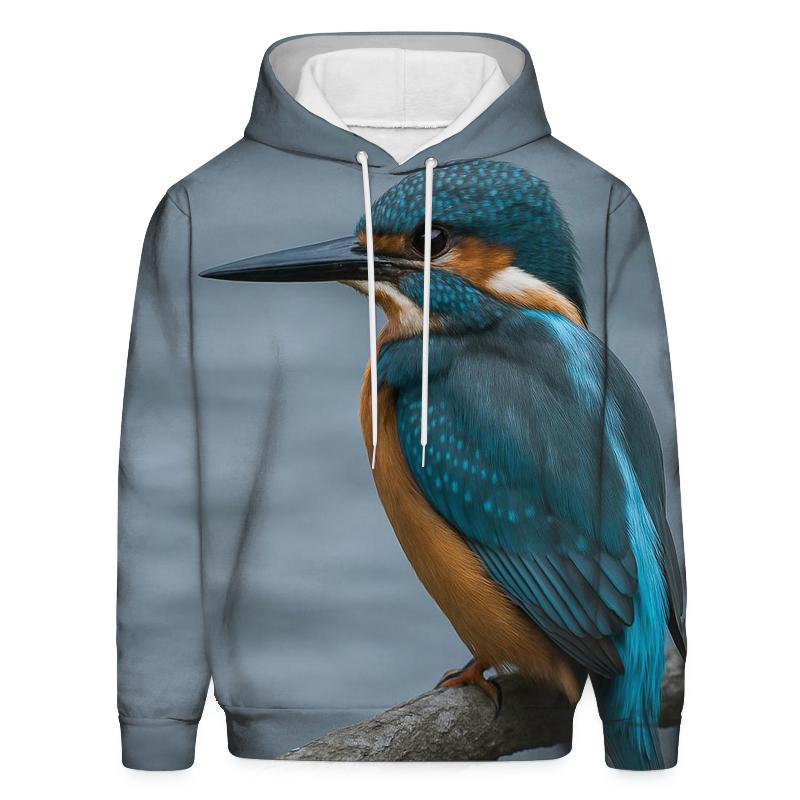 River Bend Ambush — Common Kingfisher hoodies fashion