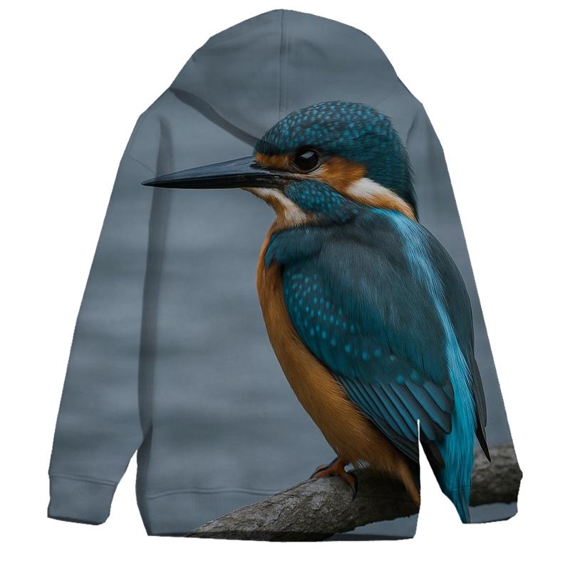 River Bend Ambush — Common Kingfisher hoodies fashion