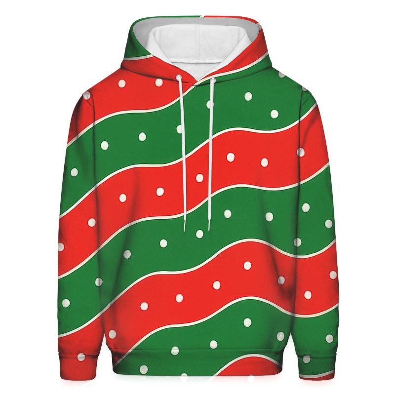 Diagonal Snowfall Waves custom hoodies