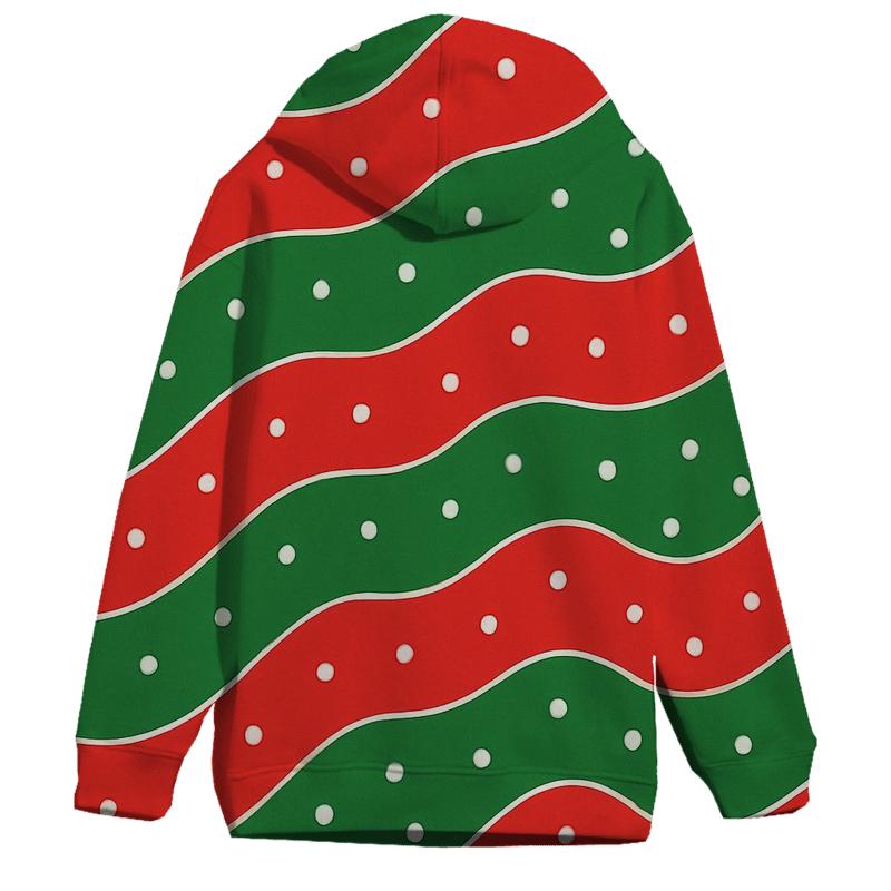 Diagonal Snowfall Waves custom hoodies