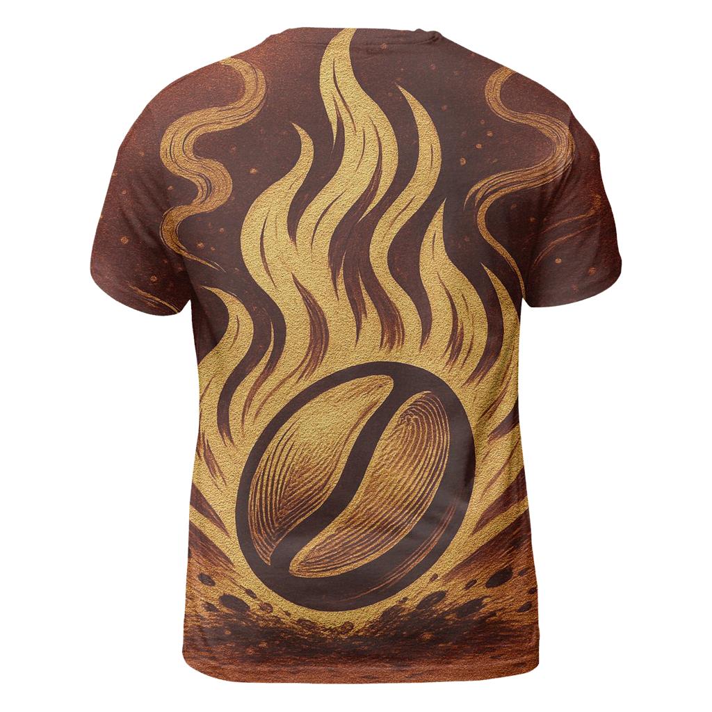 Roast Flame Emblem vibrant all-over design tees