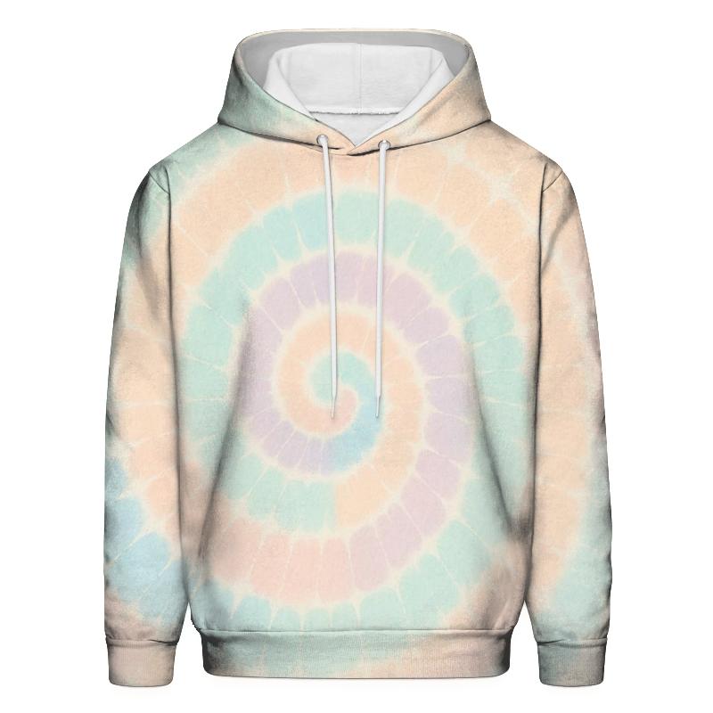 Spiral Speckle Pastel printed hoodies