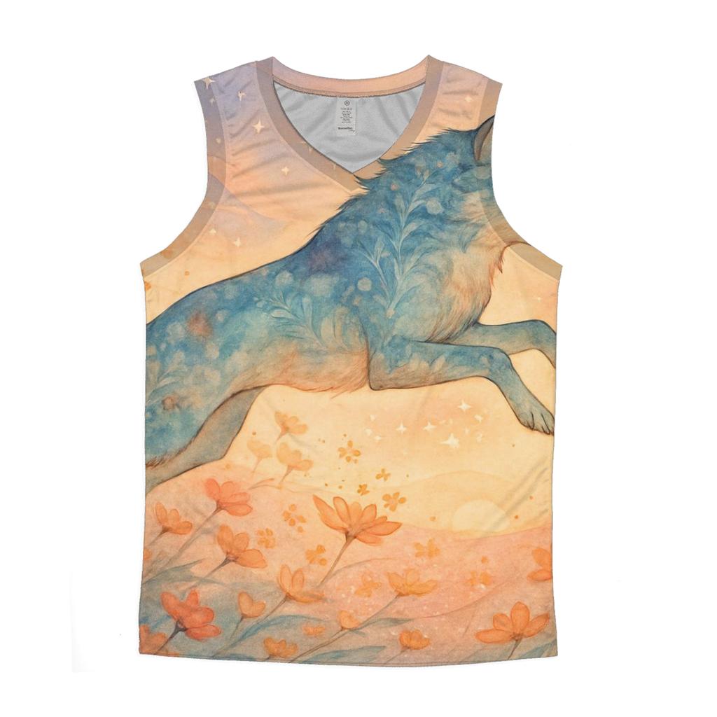 Floral Spirit Runner cotton sleeveless tops
