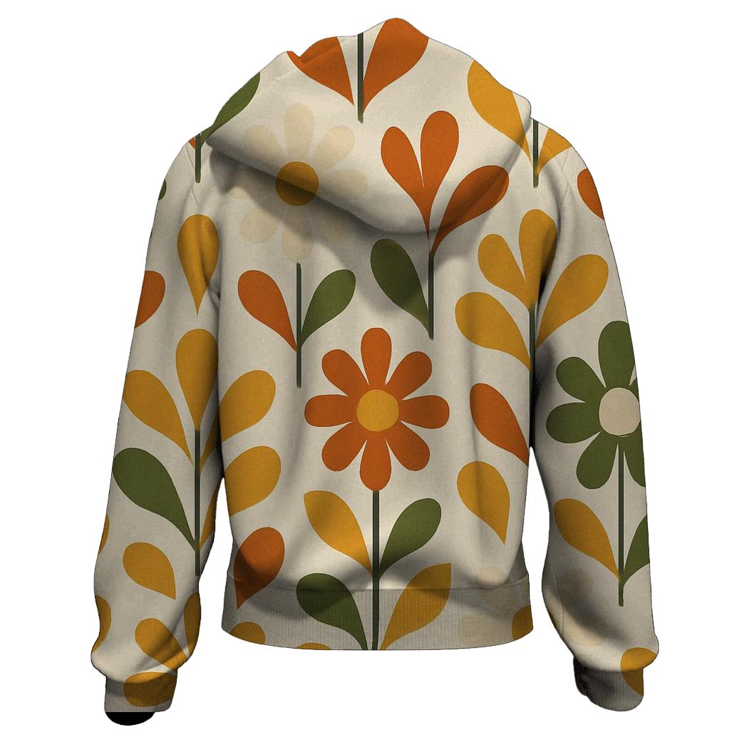 Groovy Meadow Florals hoodie styles