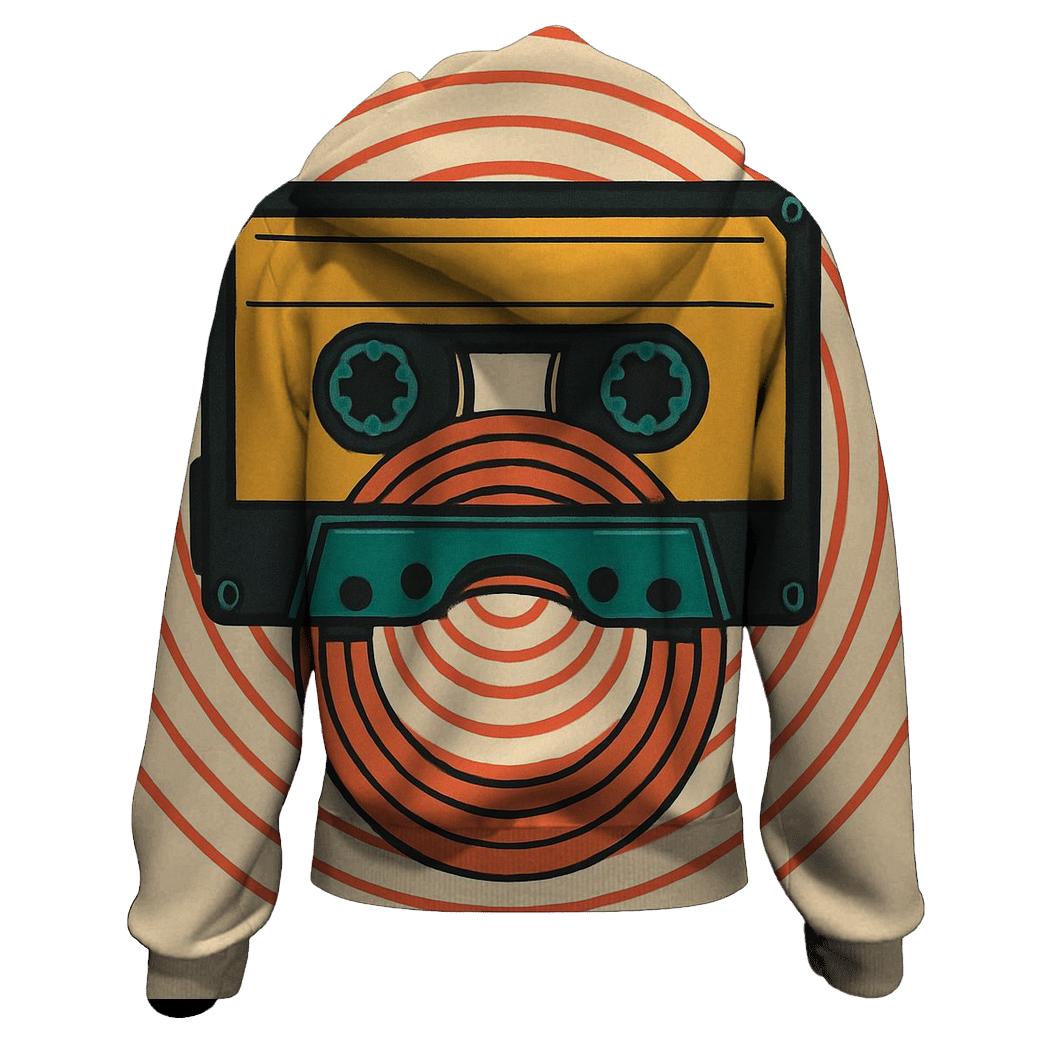 Cassette Tape Echo zip-up hoodies