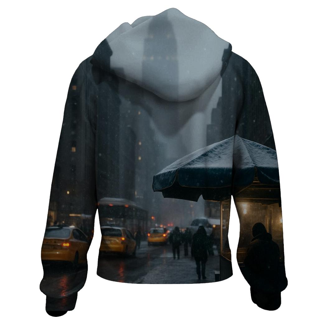 Snowfall On Midtown Avenues designer hoodies