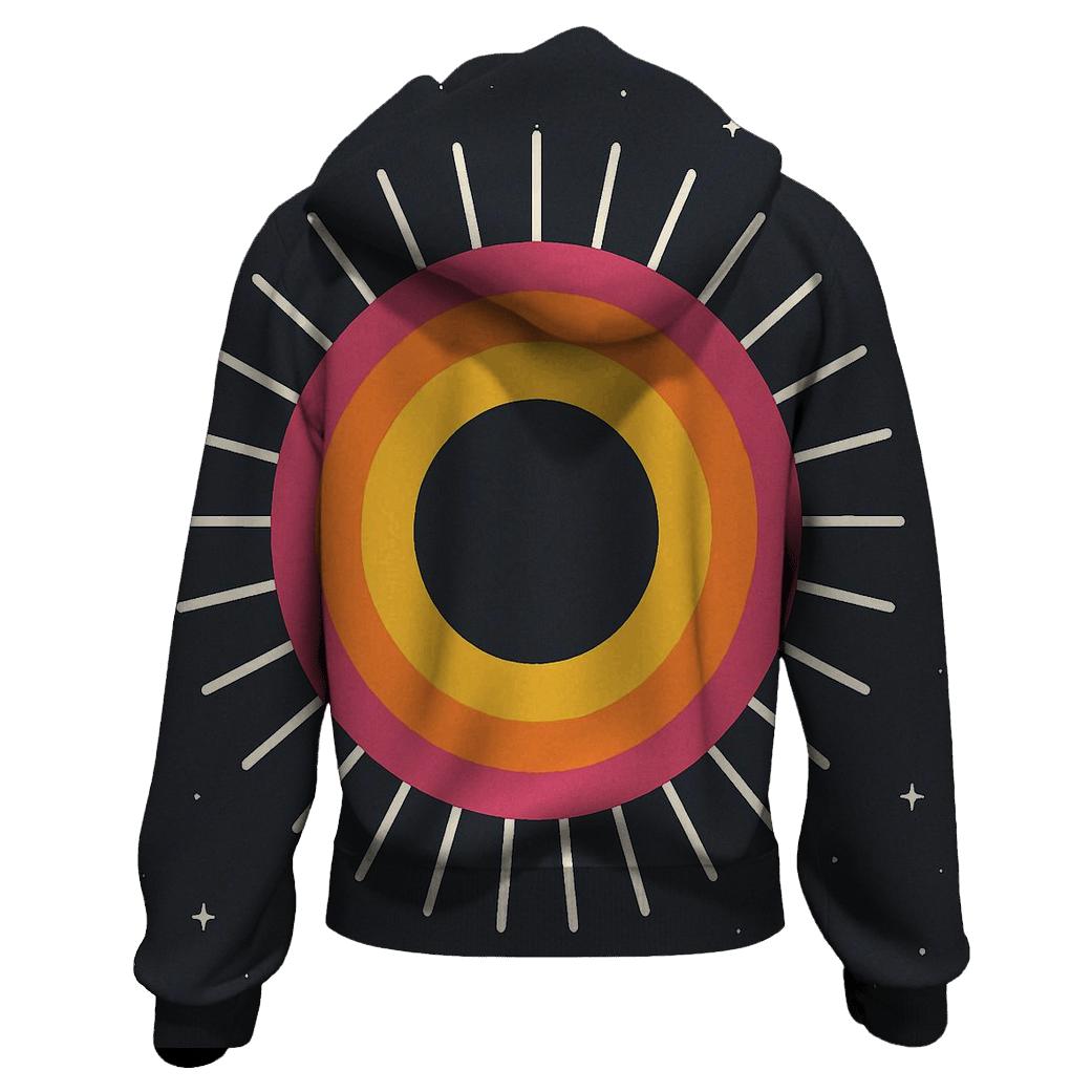 Eclipse Corona Rings printed hoodies