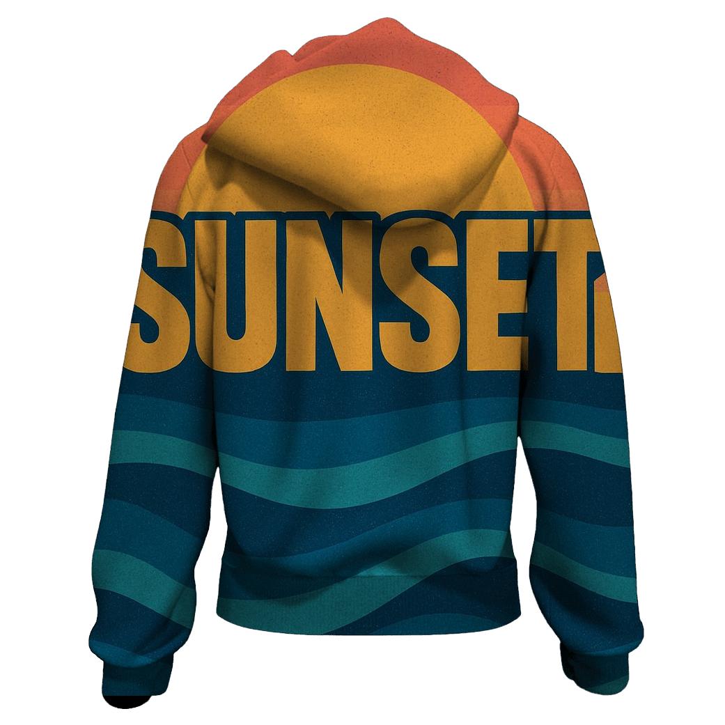 Retro Wave Surf designer hoodies