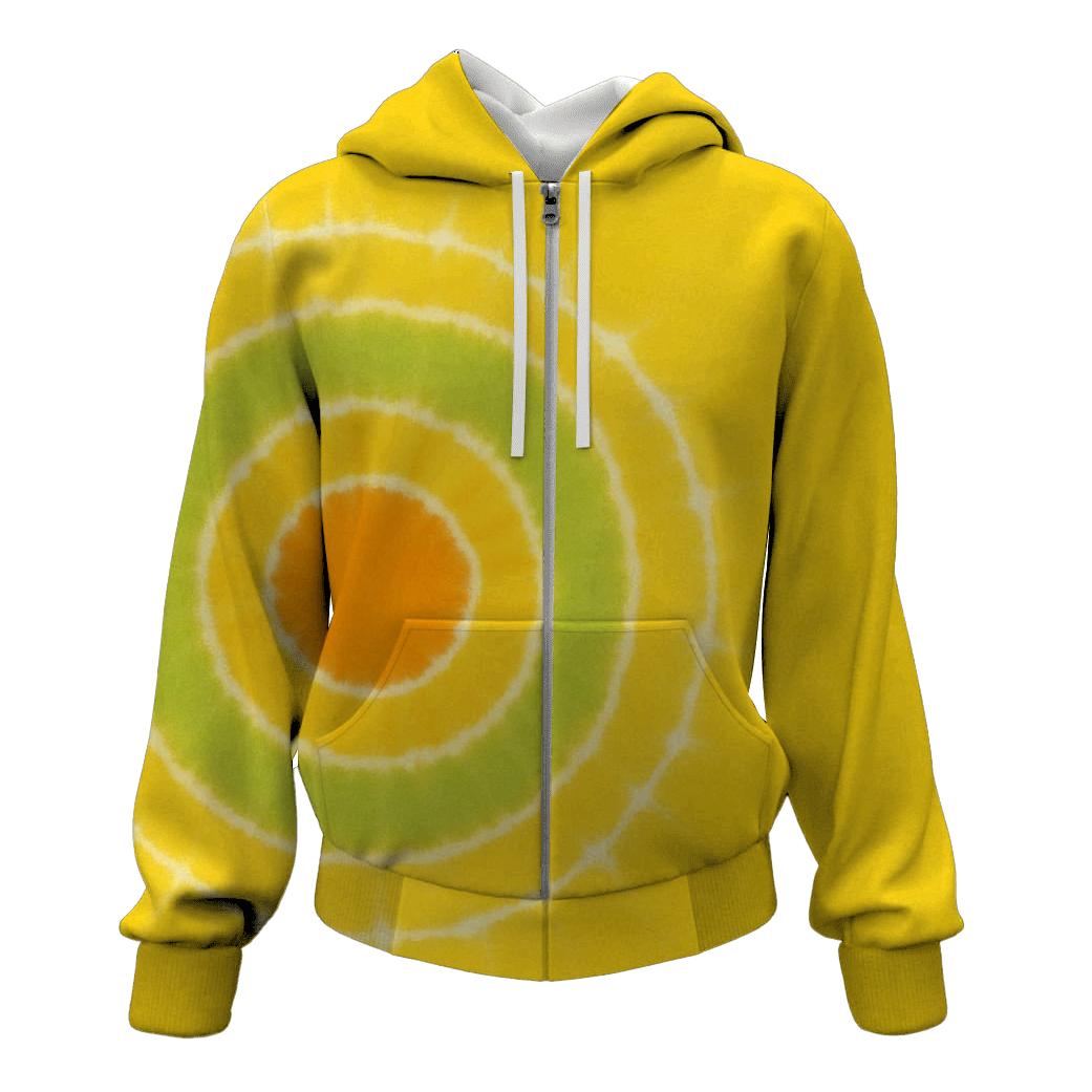 Citrus Bullseye Offset graphic hoodies