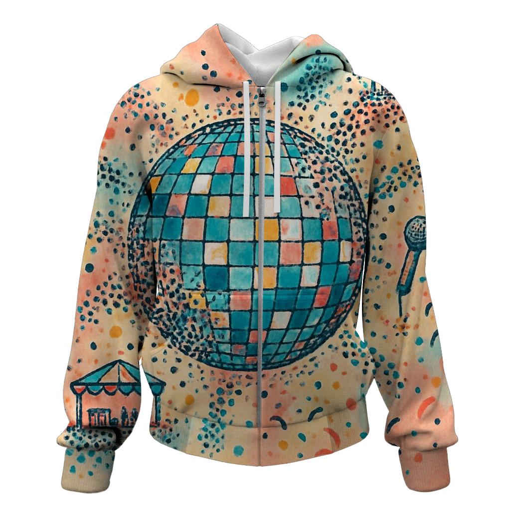 Disco Dot Carnival pullover hoodies