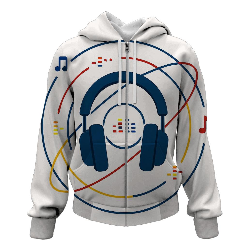 Headphone Orbit Diagram lightweight hoodies