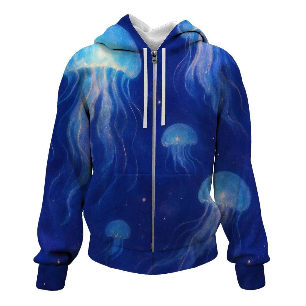 Cosmic Jelly Garden custom hoodies