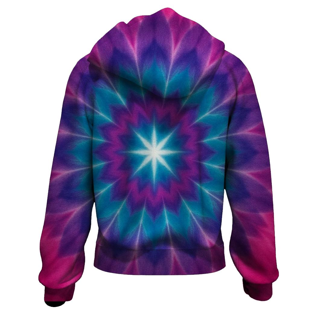 Mandala Sunburst Magenta heavyweight hoodies