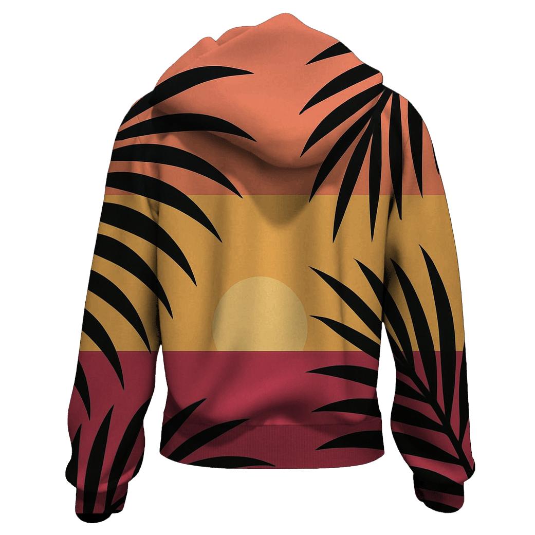 Sunset Palm Lines premium hoodies