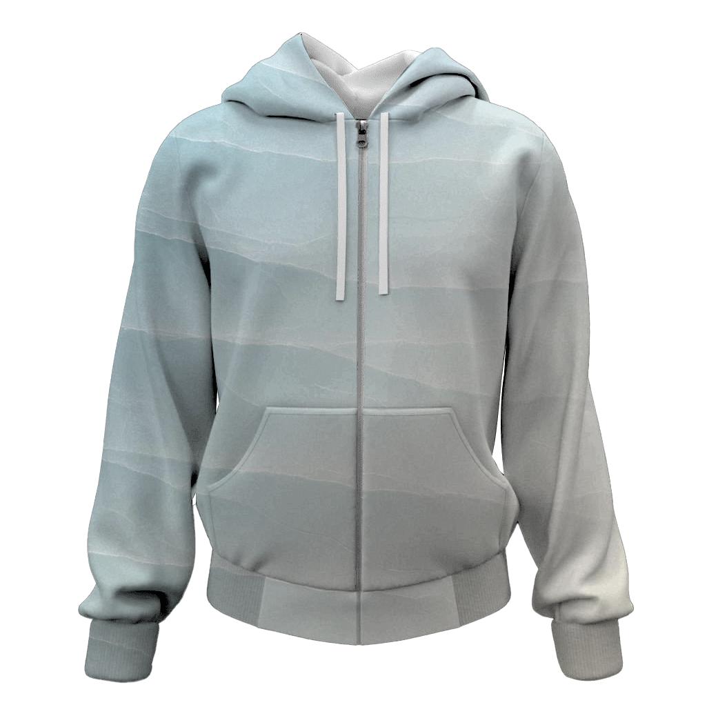 Glacier Veil printed hoodies