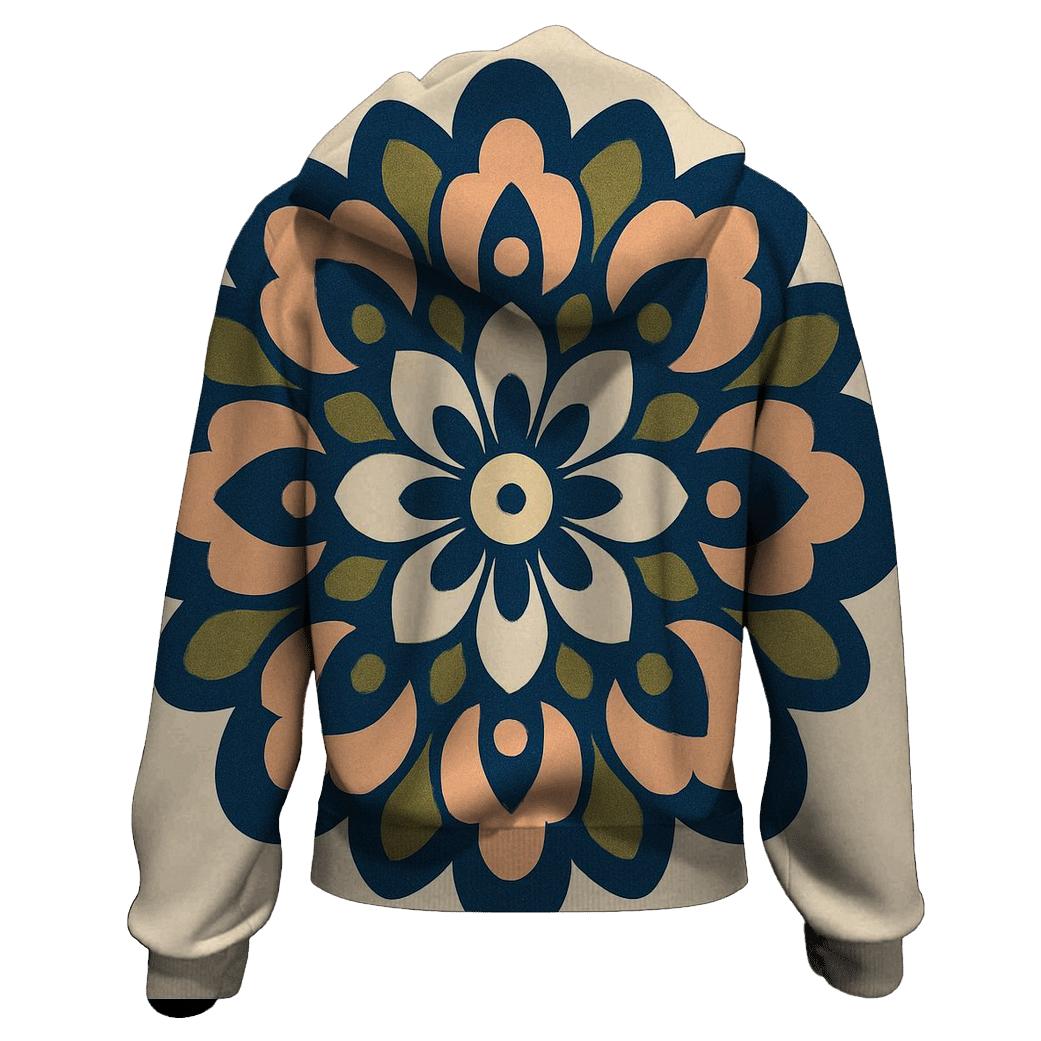 Plasma Flower Mandala lightweight hoodies