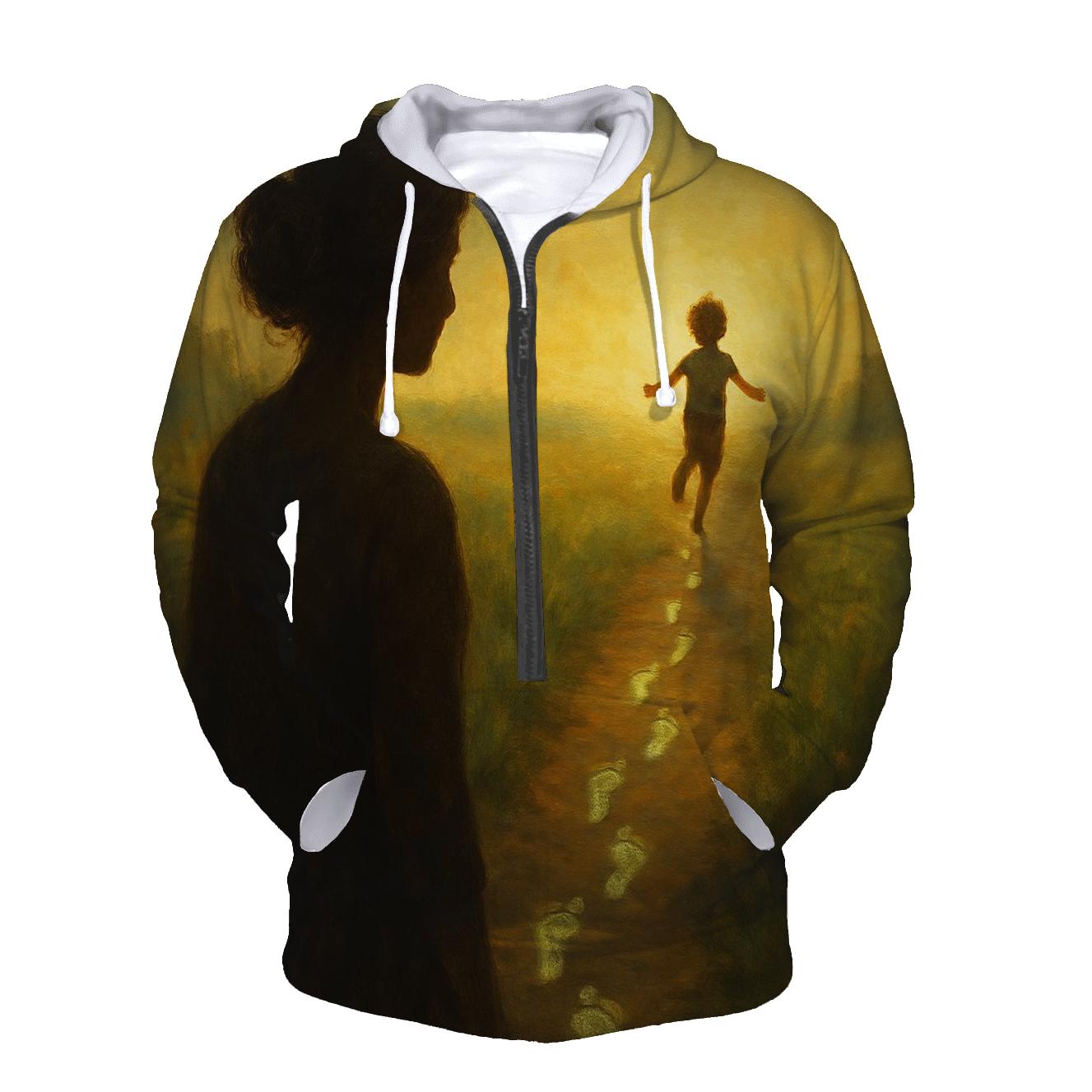 Footprints In The Heart lightweight hoodies