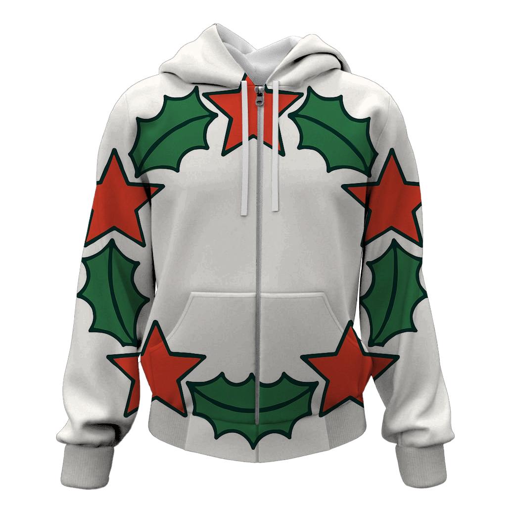 Wreath Of Geometric Stars hoodie styles