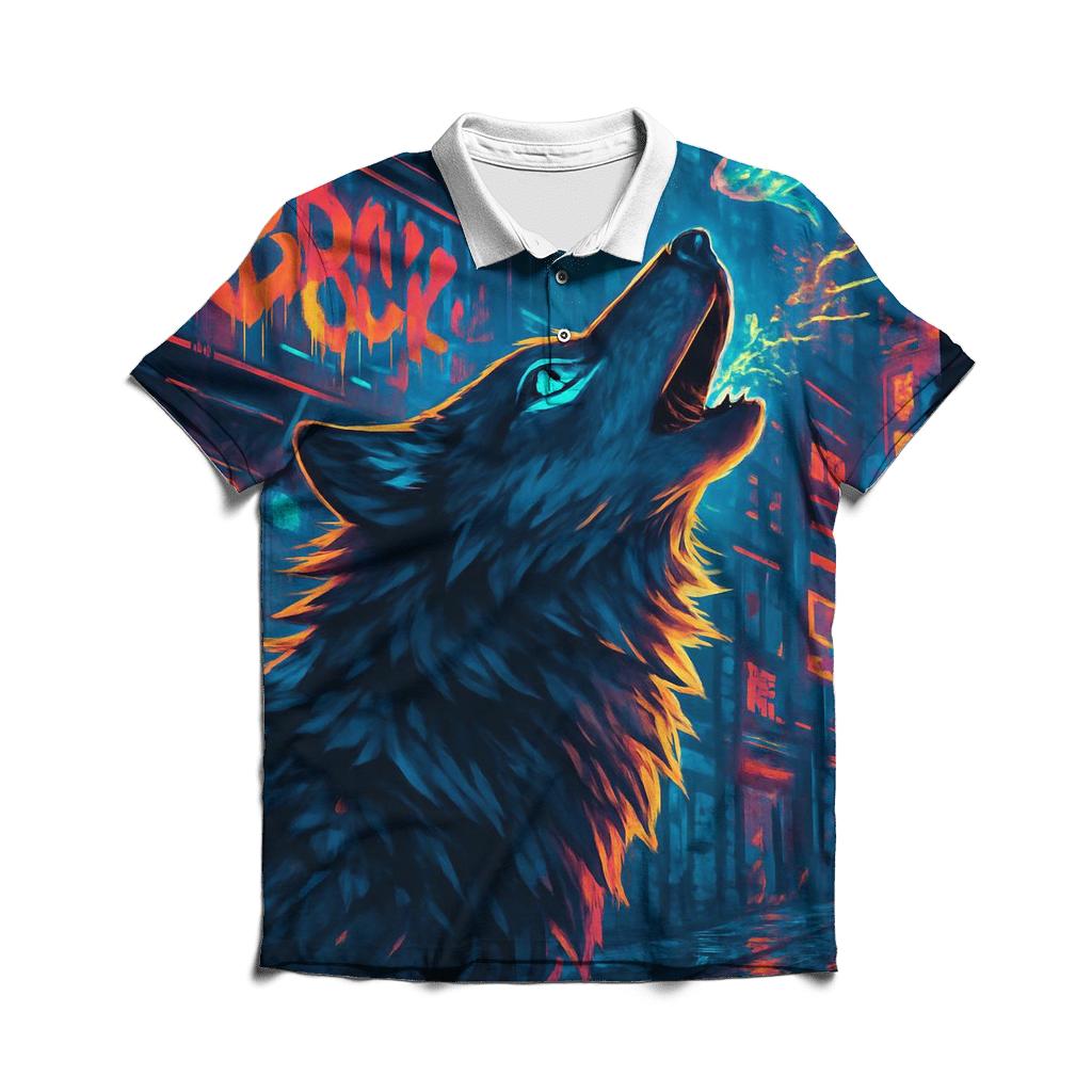 Neon Street Howler embroidered polo tops