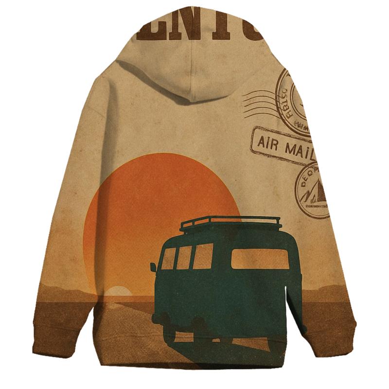 Sunset Roadtrip Poster 1974 lightweight hoodies
