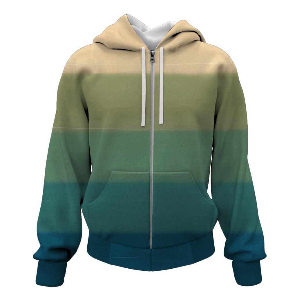 Horizon Stripes Lagoon designer hoodies