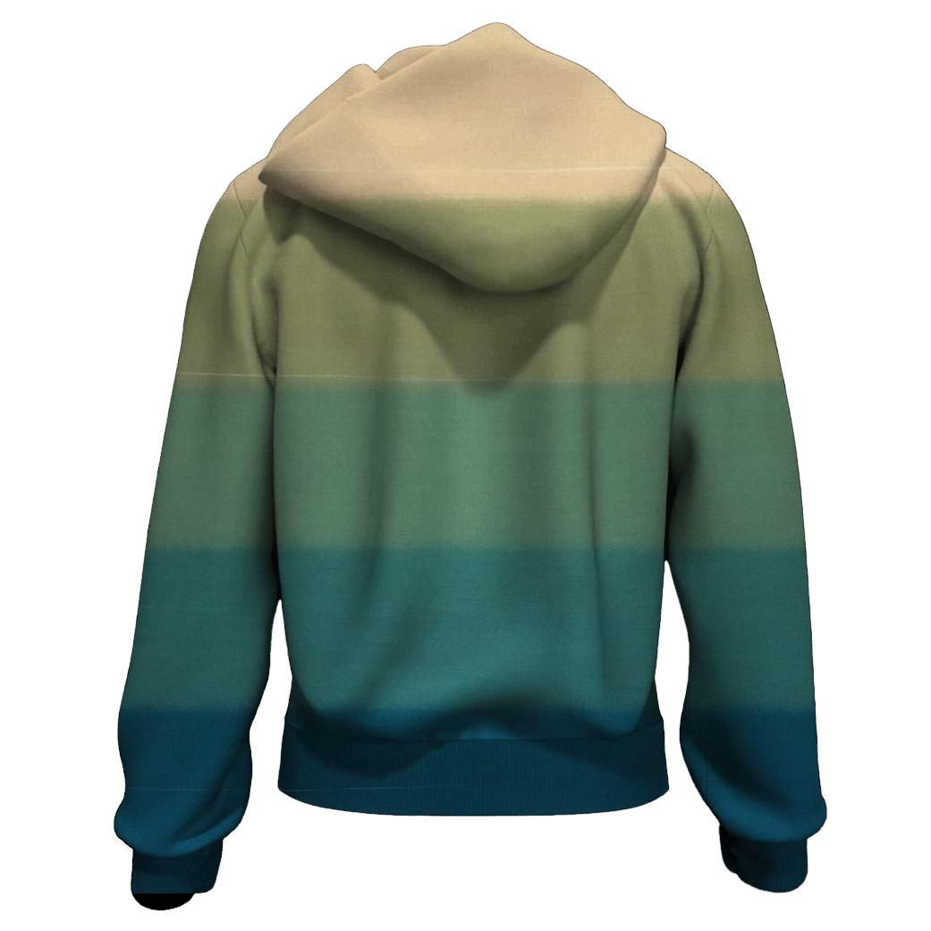 Horizon Stripes Lagoon designer hoodies
