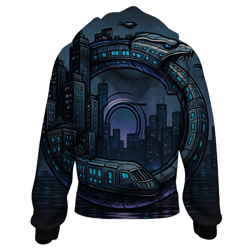 City Circuit Ouroboros custom hoodies