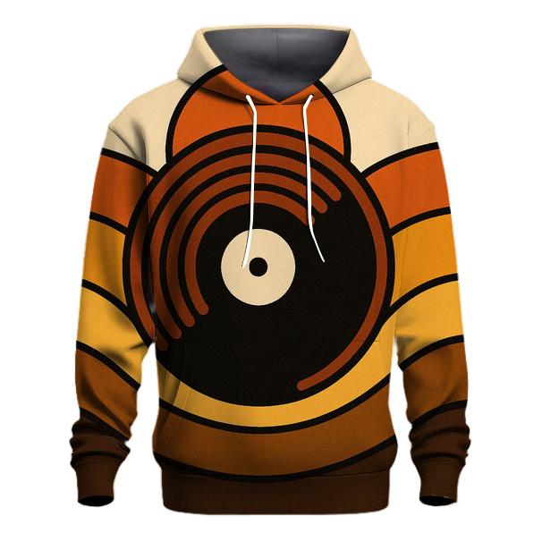 Sunset Vinyl Waves printed hoodies