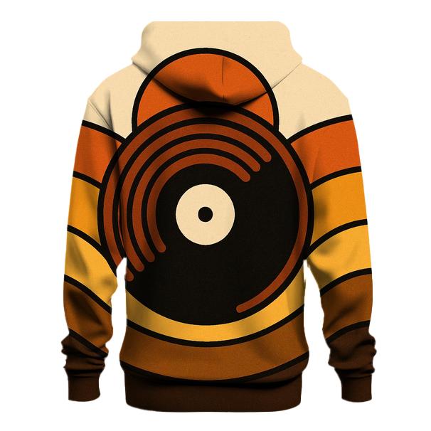 Sunset Vinyl Waves printed hoodies