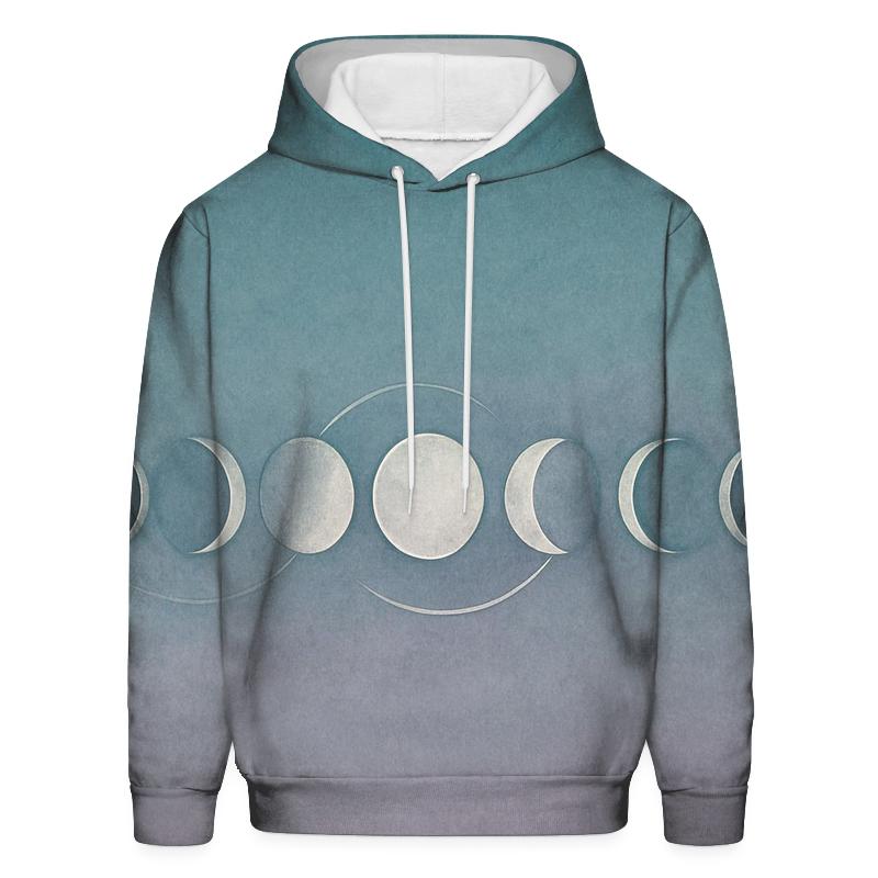 Moon Cycle Harmony embroidered hoodies
