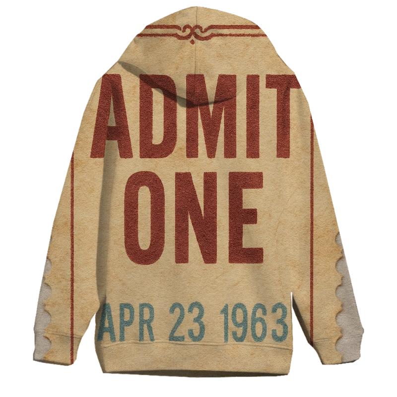 Vintage Concert Ticket Stub hoodie designs
