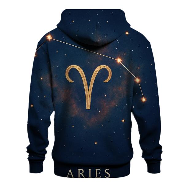 Celestial Aries Constellation Map custom hoodies