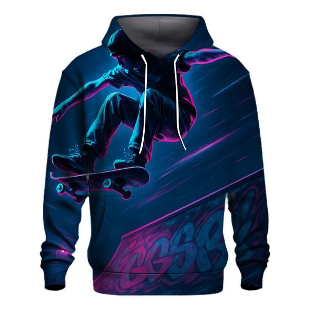 Neon Skate Park Session zip-up hoodies