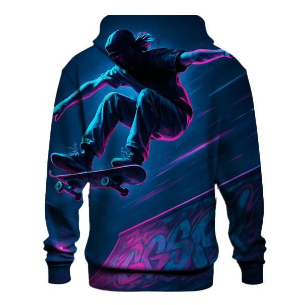 Neon Skate Park Session zip-up hoodies