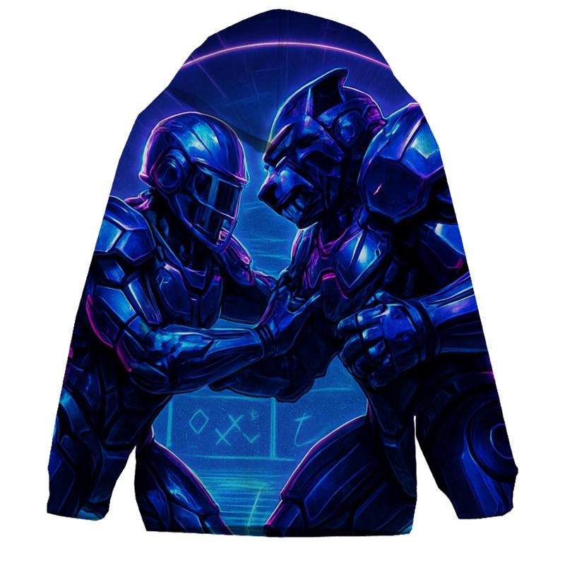 Futurist Gridiron Duel hoodie styles