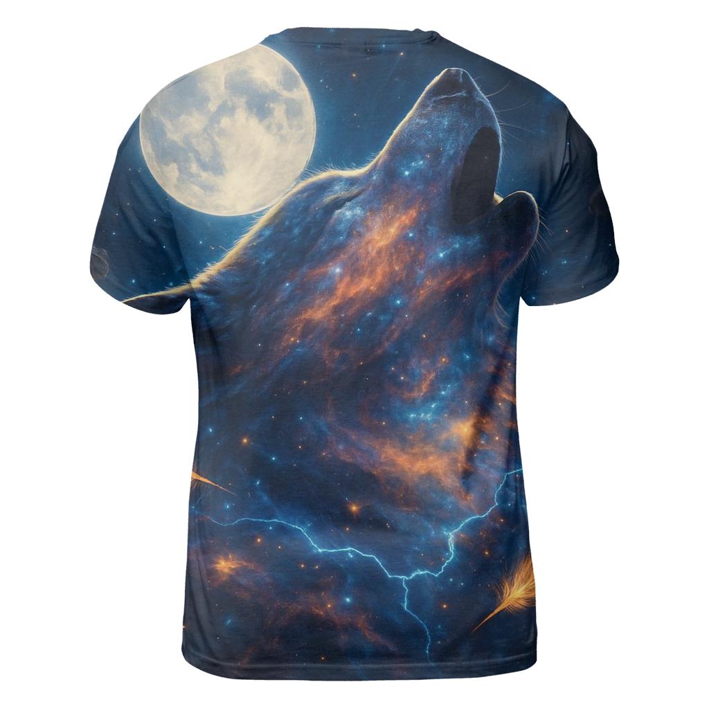 Nebula Howl creative print fashion shirts
