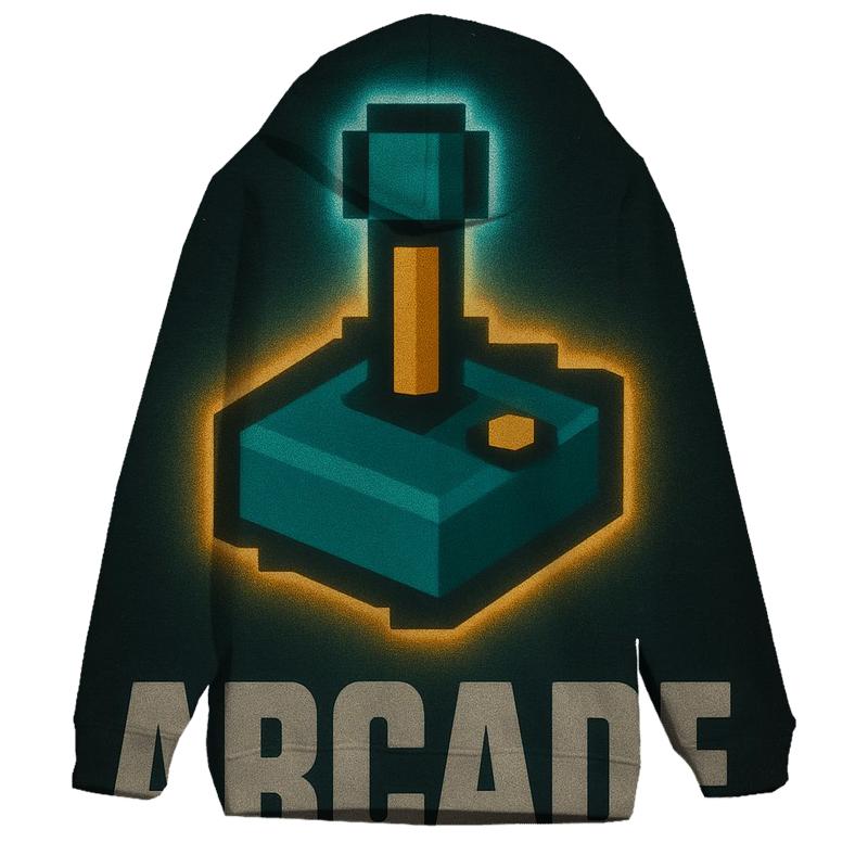 Retro Arcade Pixel Poster premium hoodies