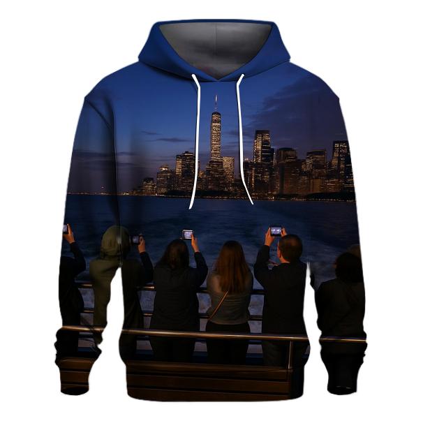 Twilight Ferry Crossing To Governors Island custom hoodies