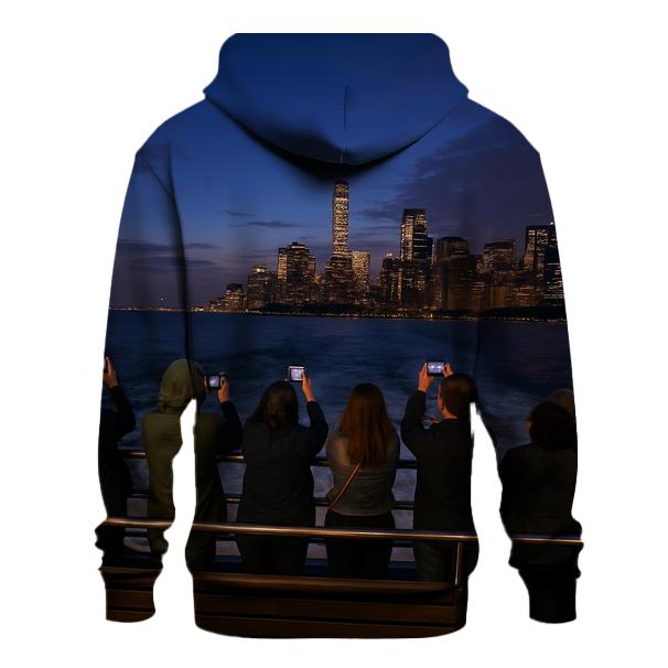 Twilight Ferry Crossing To Governors Island custom hoodies