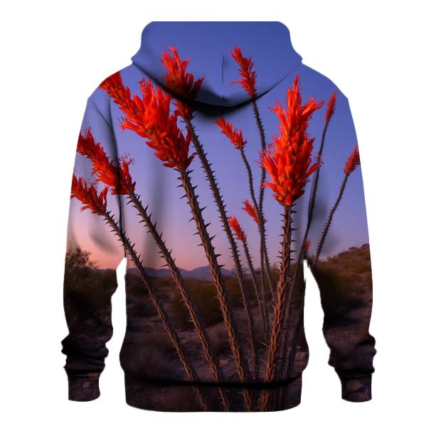 Desert Evening Ocotillo Bloom hoodie styles