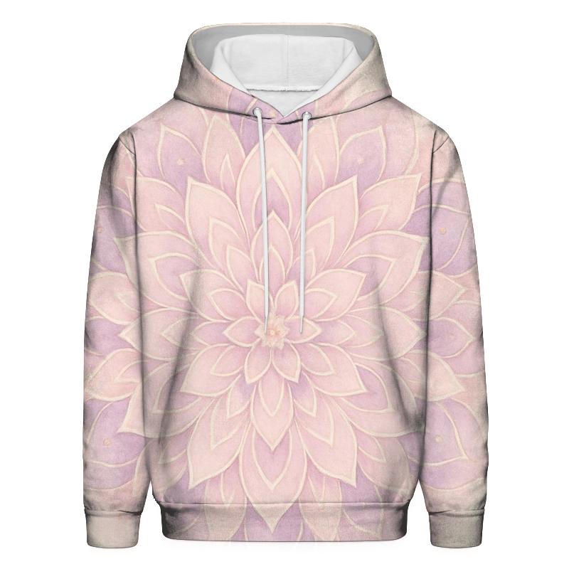 Quiet Bloom Mandala printed hoodies