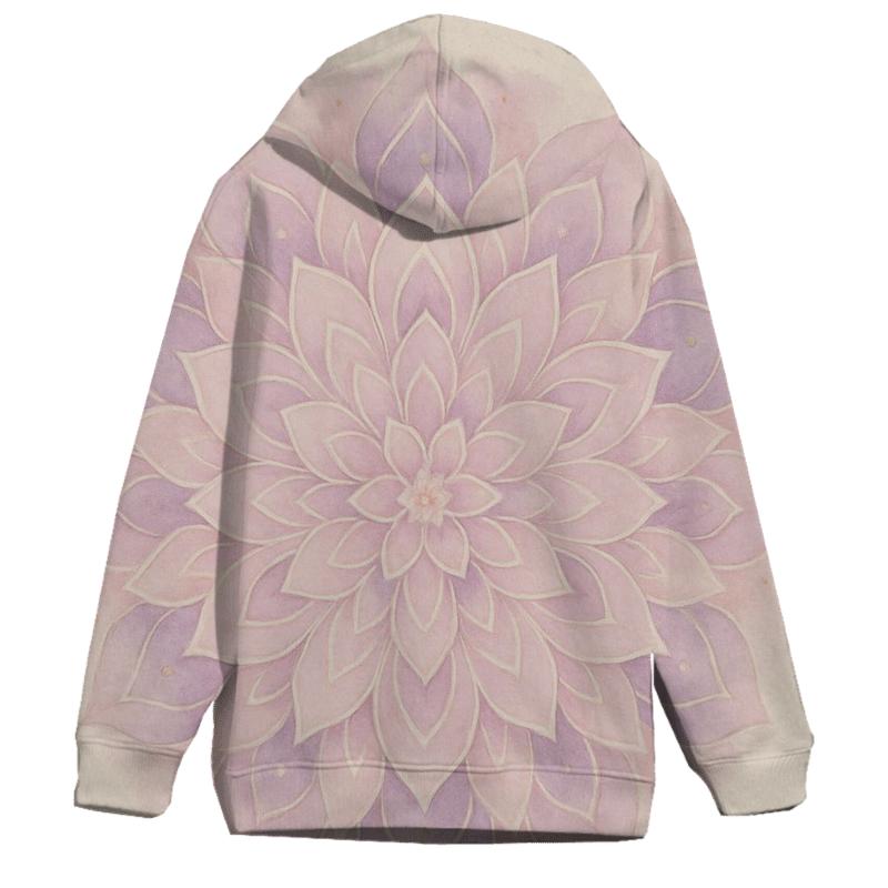 Quiet Bloom Mandala printed hoodies