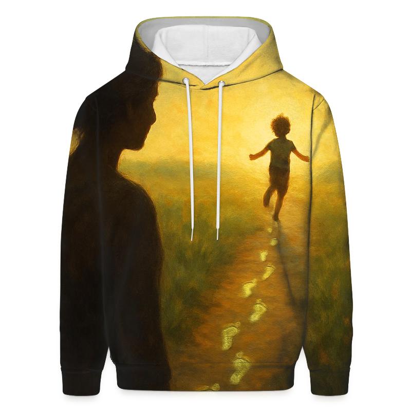 Footprints In The Heart graphic hoodies