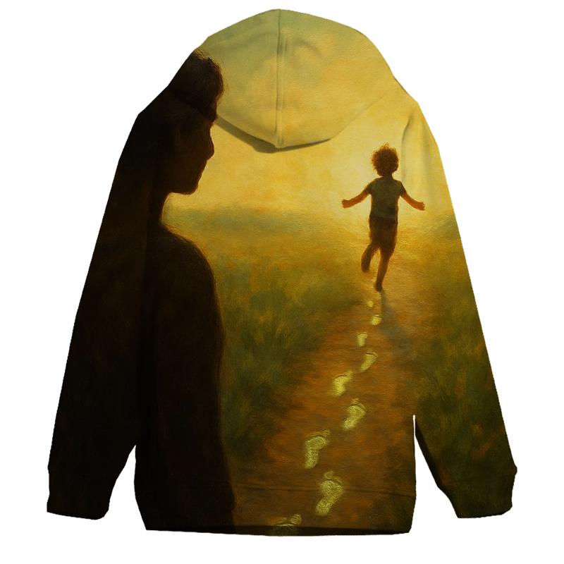 Footprints In The Heart graphic hoodies