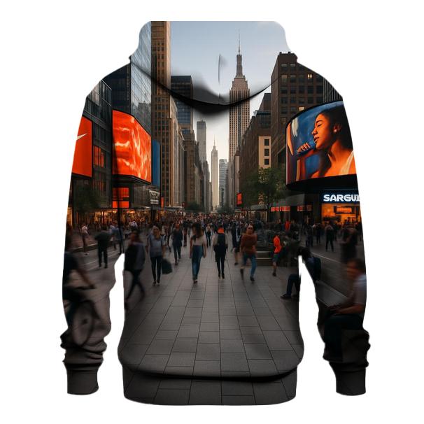Rush Hour Pedestrian Plaza Panorama hoodies fashion
