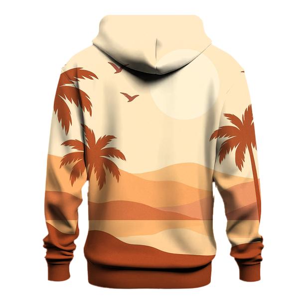 Amber Horizon Silhouettes pullover hoodies